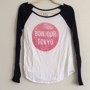 Bonjour Tokyo Baseball Tee